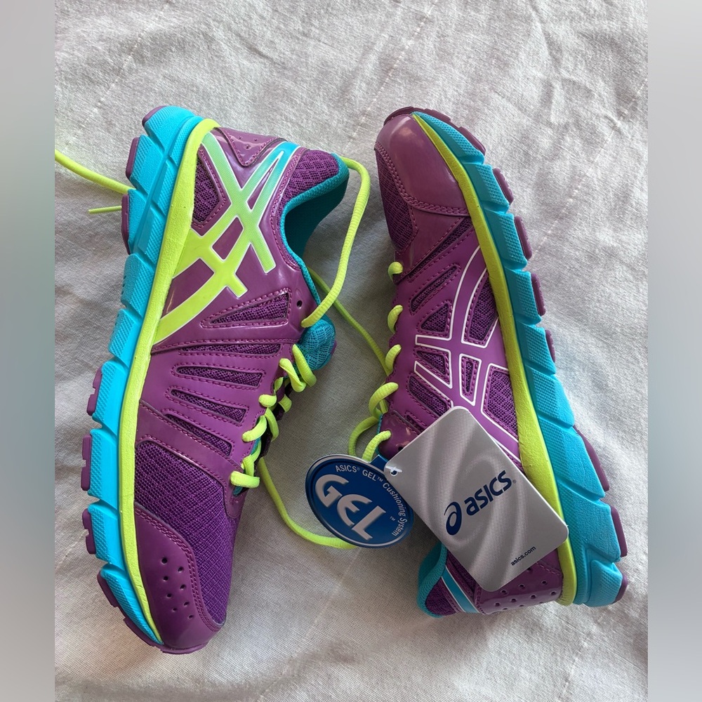NEW Youth Girls Sz 6.5 ASICS Gel-Lyte33 2 Purple Running Athletic Sport Trainers